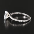 thumbnail image 3 of Eclet Jewels Oval Cut Excellent 1.9 Ct Diamond Ring For Women's - Silver 14k White Gold Over Rings for Women's - Solitaire with Accent Rings for Women's - Engagement Wedding Diamond Rings for Women's, 3 of 9