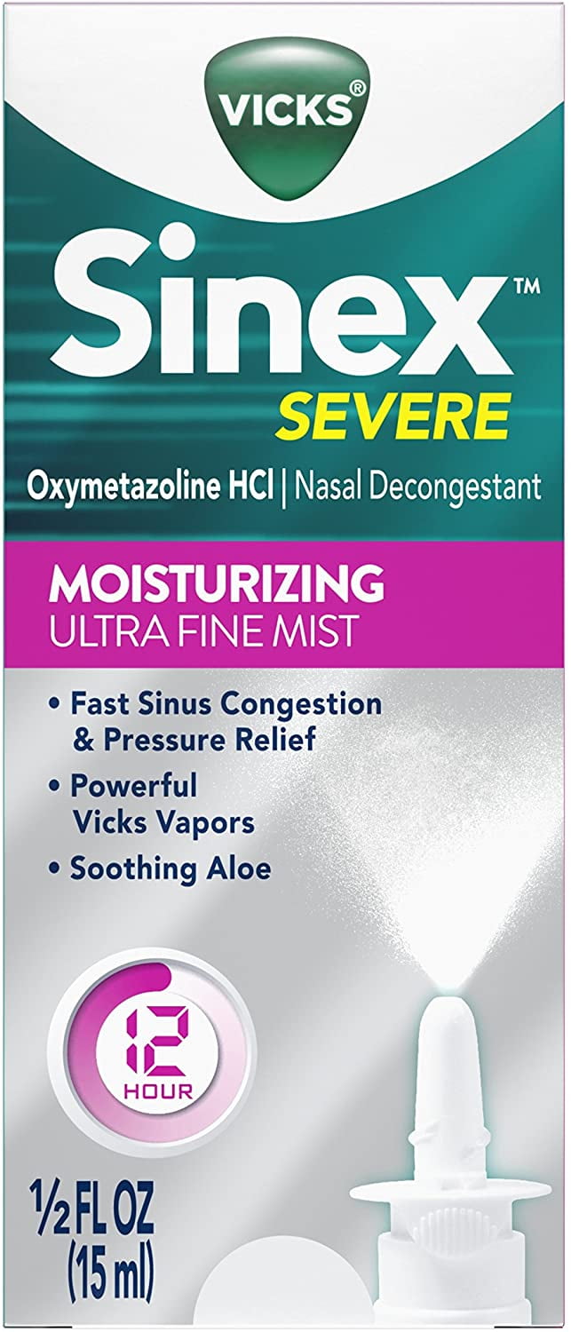 Vicks Sinex Severe Sinus Congestion Nasal Spray, 0.5 fl oz Walmart Canada