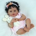 thumbnail image 3 of Muñeca Reborn SCOM Lanny Black Girl de 50 cm con ropa y acceso., 3 of 9