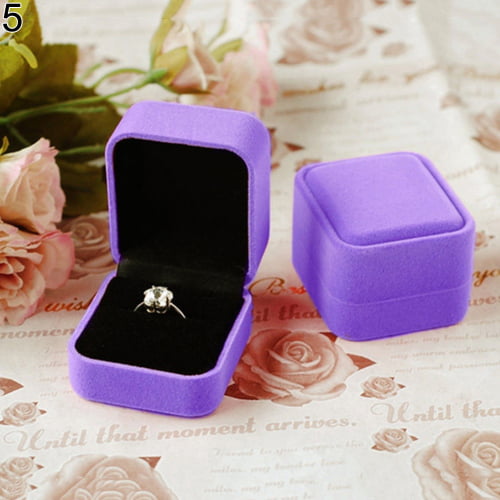 Details about   Ring Box Velvet Wedding Ring Box Proposal Jewelry Gift Box Rings Container 