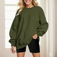 thumbnail image 2 of Vedolay Womens Sweatshirts 2023 Oversized V-Neck Long Sleeve Pocket Tunic Sweatshirts AG,M, 2 of 4