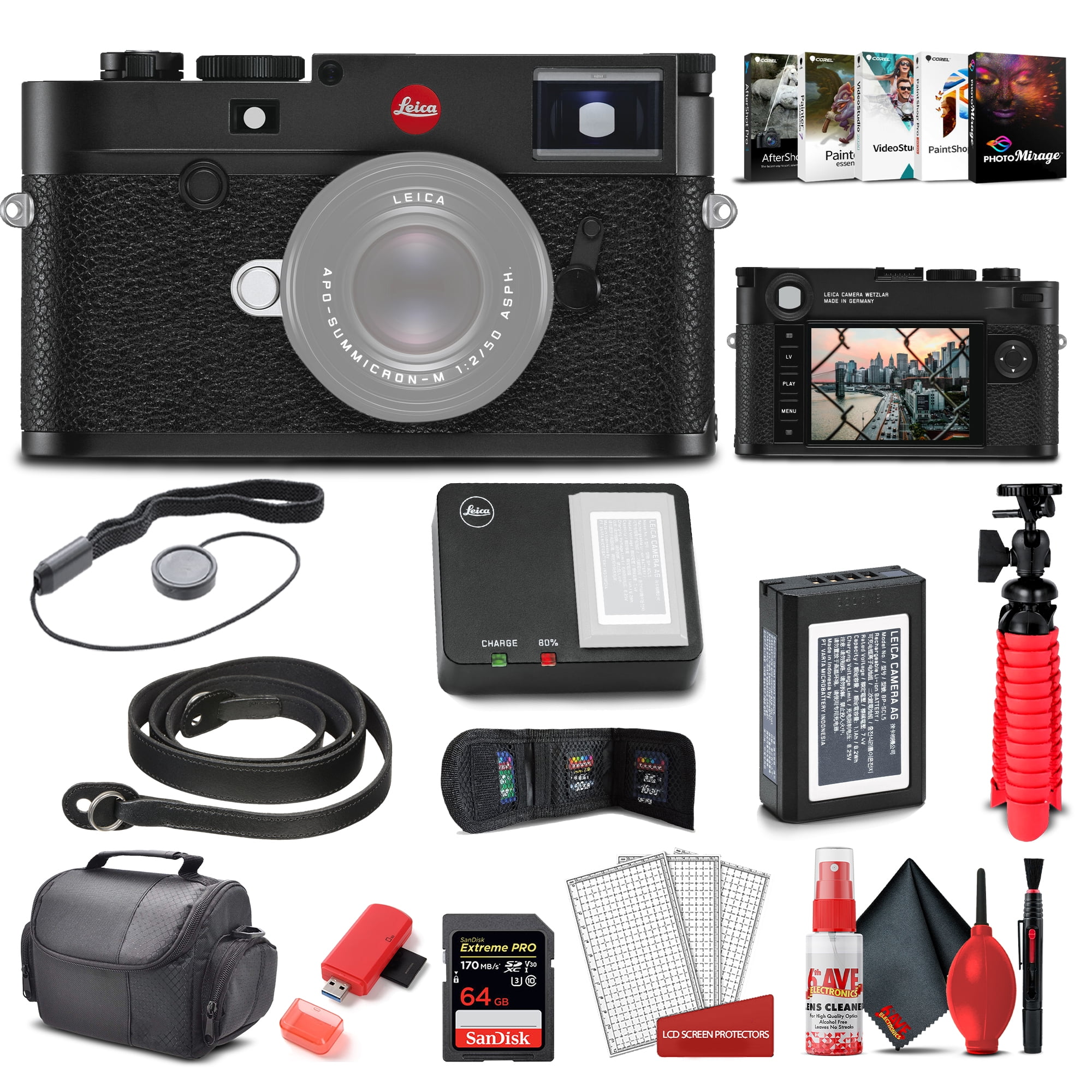 Leica M10 - R Digital Rangefinder Camera (Black Chrome) (20002) +