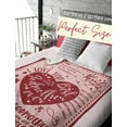 thumbnail image 3 of Godmother Gifts, Fairy Godmom Proposal Gift Bed Flannel Plush Blankets for Women, Friends, Sister, Aunt for Birthday, Christmas, Mother''s Day - Red Heart, 50"x 60", 3 of 6