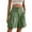 Green, variant on Sngxgn Womens Shorts Casual Elastic High Waisted Wide Leg Shorts Knee Length Summer Shorts with Pockets(Grey,M)