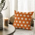 thumbnail image 2 of Sm:)e Orange Turkey Thanksgiving Throw Pillow Covers 18x18 Inch Set of 2, Cushion Covers for Sofa Home Decor, 2 of 6