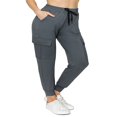 thumbnail image 1 of CHOK Pantalon Cargo Jogger Décontracté Super Doux pour Femmes Noir G, 1 of 6