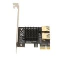 thumbnail image 1 of PCI E Expansion Card, Stable Transmission Metal Plastic PCI E 1 To 2 Riser Card  For Home Black Board, 1 of 8