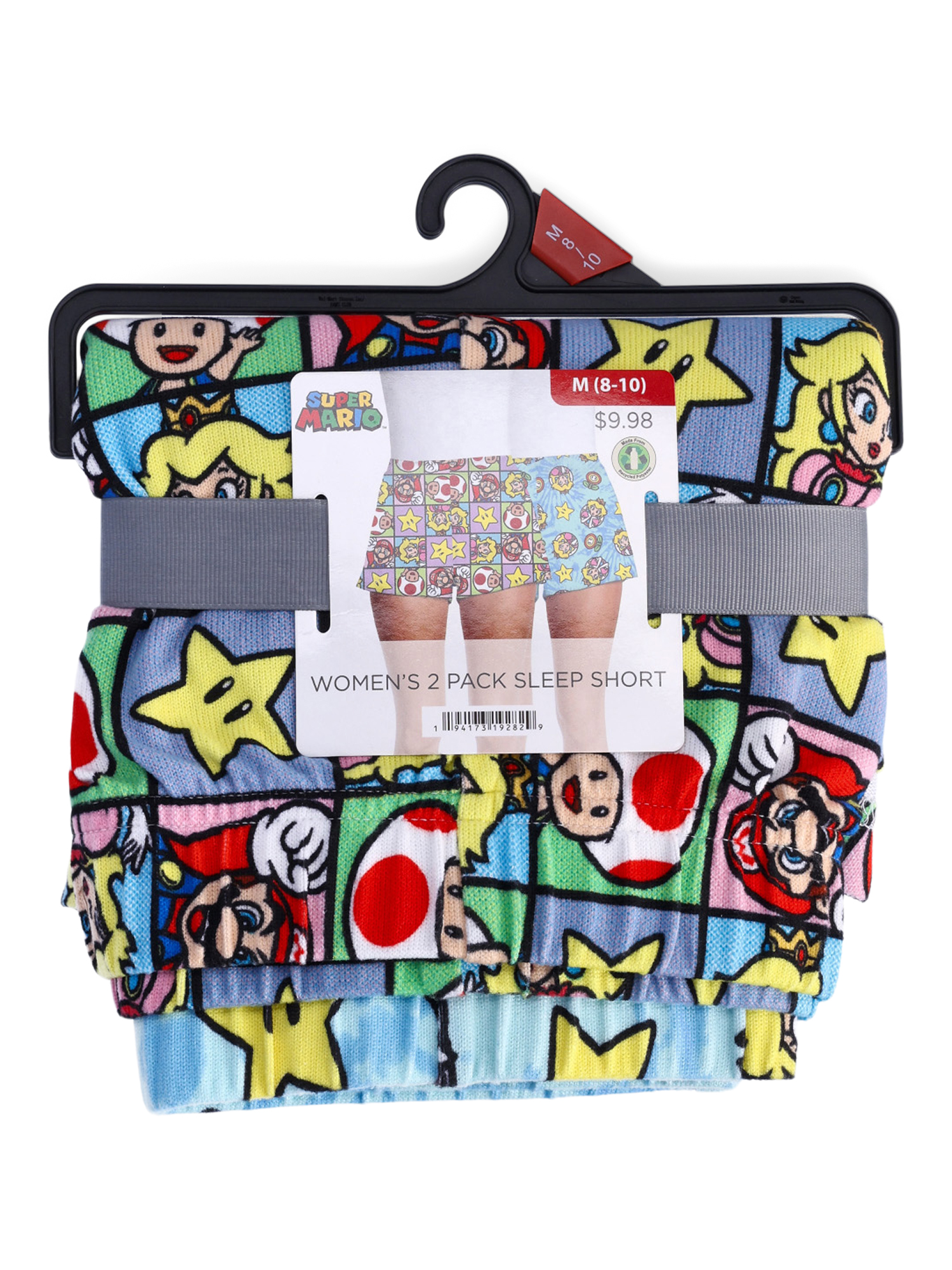 Nintendo Mario Brothers Women's Print Sleep Shorts, 2-Pack, Sizes XS-3X