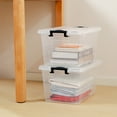 thumbnail image 5 of Kerhouze 22 Qt Clear Storage Bins with Lids Plastic Stackable 4 Pack, 5 of 6
