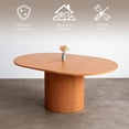 thumbnail image 3 of Ilios Innova | Mesa para Comedor Expandible Moderna de MDF Color Café, Estilo Minimalista Contemporáneo y Diseño Orgánico., 3 of 9