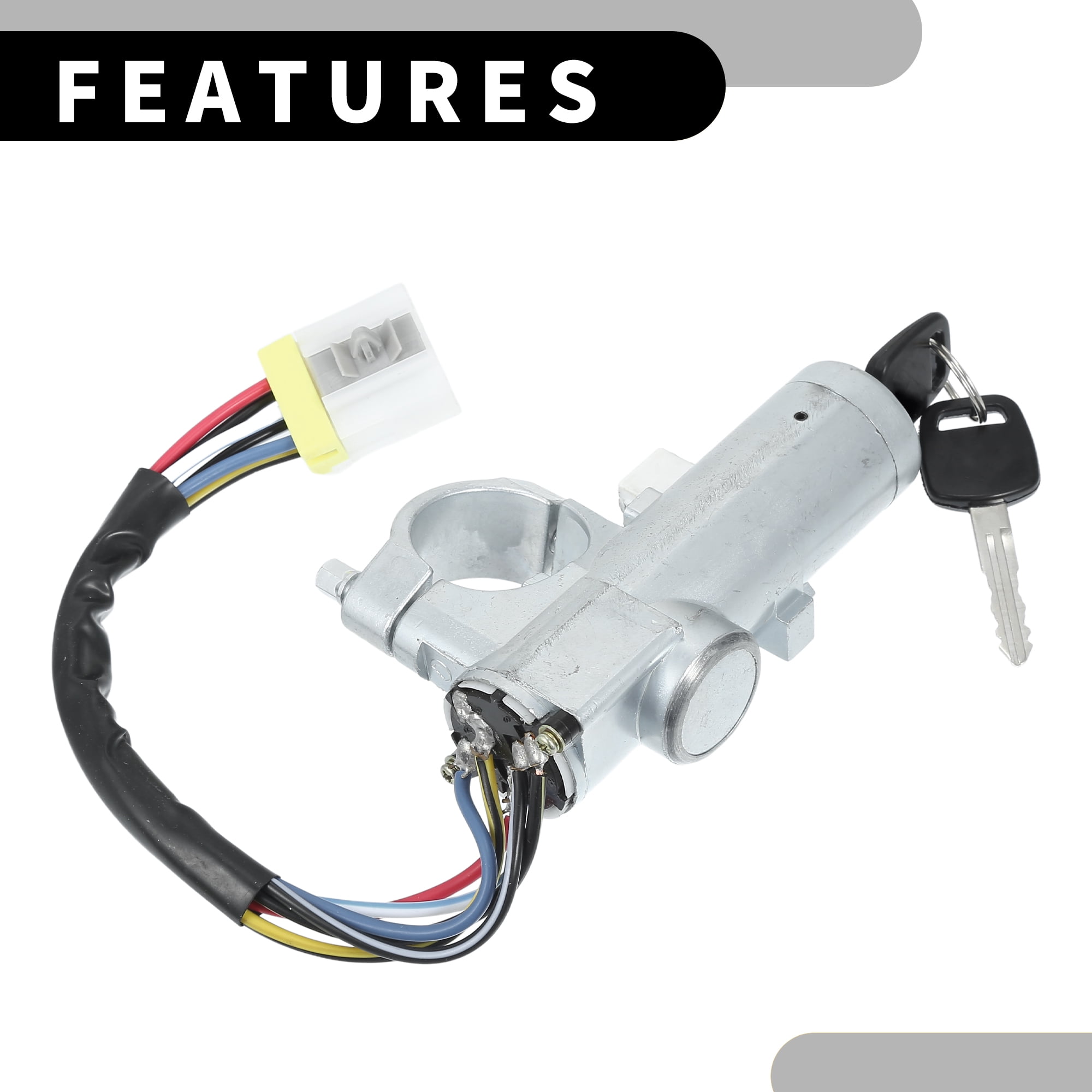 Unique Bargains Ignition Lock Cylinder W/ Keys Car Ignition Switch Lock No.D87004S100