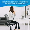 thumbnail image 3 of Memory Foam Seat Cushion, Ergonomic Desk Chair Cushion for Tailbone Pain Relief, Pressure Sciatica, Car Seat Cushion, Butt Pillow Suit Office, Car, Wheelchair, Home, Long Sitting, 3 of 12
