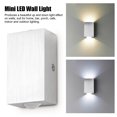 thumbnail image 3 of Led Up Down Light Cubic 2W Lámpara De Pared Sconce Para Sala De Estar Cafe Hotel Corredor Scienceny HA025898-02, 3 of 6