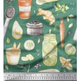 thumbnail image 1 of Soimoi Cotton Duck Fabric Jar & Mix Vegetable Print Sewing Fabric Yard 42 Inch Wide, 1 of 1