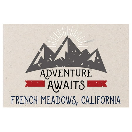 

French Meadows California Souvenir 2x3 Inch Fridge Magnet Adventure Awaits Design