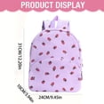 thumbnail image 6 of Cute Lightweight Backpack with Front Zipper Pocket, Large Capacity Casual Daypack for Travel, Daily Essentials and Carry On Use 12in, 6 of 9