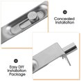 thumbnail image 3 of Houderco 6Ud Pestillo De Puerta Deslizante Oculto De Inoxidable Para Seguridad En Hogar, 3 of 6