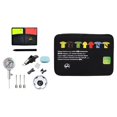 thumbnail image 1 of LOVIVER Soccer Referee Accessory Bag Whistle Pressure Gauge Carrying Bag Card Set Score, 1 of 8