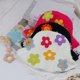 thumbnail image 3 of Sombrero de cubo de ganchillo floral de ganchillo Sombrero de ala ancha plegable multicolor Gorra fresca, 3 of 5