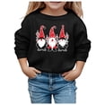 thumbnail image 3 of Bjutir Girl'S Christmas Sweatshirts Graphic Print Tops Crewneck Winter Long Sleeve Pullover Cute Outdoor Wear, Size 4-12 Years, Black, 3 of 5