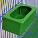 thumbnail image 1 of Comedero de plástico Yinane para pájaros Colgante Verde M, 1 of 8