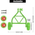 thumbnail image 2 of FlyFlise Roue Auxiliaire de Tondeuse Lithium-Ion Support Réglable Roues Ensemble pour Coupe-Herbe Sans Fil, 2 of 8