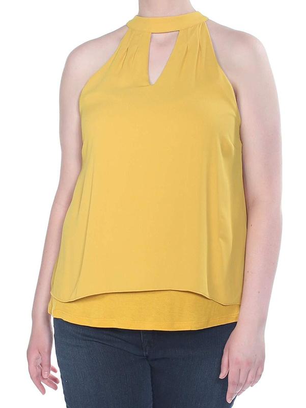 mock neck keyhole top