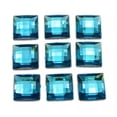 thumbnail image 2 of U8MO 100 Blue Acrylic Flatback Faceted Square Rhinestone Gems 12X12mm No Hole, 2 of 7