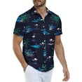 thumbnail image 2 of Iceglad Men's Hawaiian Shirt Short Sleeve Casual Button Down Shirt for Men Printed Summer Beach Shirt, 2 of 5