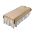 thumbnail image 2 of Stgfyxgs Salon Sofa Cover, with Face Hole, Professional Massage Table Cover, Washable, Lightweight And Soft, Beauty Bed Cover for Salon Khaki, 2 of 9