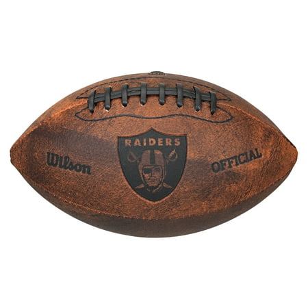 Wilson - NFL 9 Inch Throwback Football - Oakland (Best Nfl Football Fans)