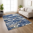 thumbnail image 6 of Addison Rugs Chantille Indoor/Outdoor Transitional Abstract Navy Machine Washable Rectangle Rug, 8' x 10', 6 of 8