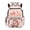 Cute Axolotl Peach Pattern, variant on Chririnla Multiple Pockets Schoolbag for Back to School Daily Use, Polyester Waterproof Primary Students School Bookbag, Fire Wolf Design