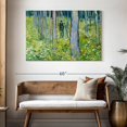 thumbnail image 3 of Elephant Stock Undergrowth With Two Figures Wall Art - Horizontal Canvas Wall Art - Living Room Wall Decor - Nature Canvas - Green And Blue Decor By Vincent Van Gogh - 48" x 32", 3 of 8