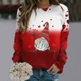 thumbnail image 2 of Valentines Shirt for Women Cute Candy Couple Love Heart Print Crewneck Long Sleeve Sweatshirts Valentine's Day Gifts Loverr Loose Fit Tops Outfit Clothes, 2 of 5