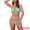 Mint Green, variant on DARING DIVA Women's O Ring Ruched Bandeau Ribbed Bikini Set Small Cream