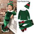 thumbnail image 1 of Disfraz de cosplay de Navidad para bebés y niños, vestidos de dulces de Papá Noel con sombrero, ropa de Año Nuevo para niños, regalos de fiesta de navidad, 1 of 4