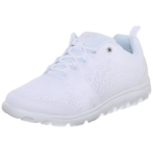 Propet Espadrille TravelActiv pour Femme, Blanc, 9 Wide US
