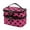 Hot Pink, variant on Double Layer Double Zipper Makeup Organizer Cosmetic Bag Toiletry Pouch for Women - Stylish and Functional Storage Solution