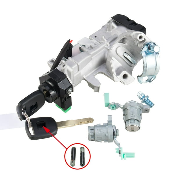 3mirrors Ignition Switch Assembly & Door Lock Cylinder Compatible with 20032005 Honda Civic