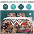 thumbnail image 5 of WWE Duvet Cover Set 3-Piece Bedding Set Soft Warm And Comfortable Soft Bed Set with 1 Duvet Cover And 2 Pillowcases for Bedroom All Season, 5 of 8