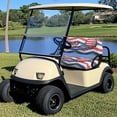 thumbnail image 3 of Aplkyhs Golf American Flag Golf Cart Seat Covers 2-Person Seats Club Car Bench Chair Cover Easy to Install Club Car Seat Covers Breathable Golf Cart Seat Towel Blanket, 3 of 7
