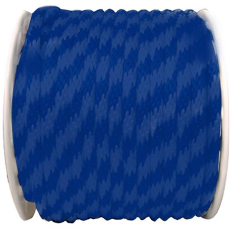 

Wellington Cordage P7240S0200BFR 0.63 in. x 200 ft. Blue Solid Braid Polypropylene Rope