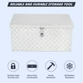 thumbnail image 3 of AKDSteel Heavy Duty Aluminum Truck Bed Tool Box – Waterproof Organizer Chest with Handle & Lock for Pickup, RV, and Trailers, 3 of 6