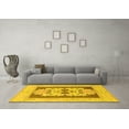 thumbnail image 3 of Ahgly Company Indoor Rectangle Abstract Yellow Modern Area Rugs, 2' x 4', 3 of 4