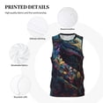 thumbnail image 3 of Xecao Colorful Patterned Snake print basketball shirt for both men and women, a unisex basketball jersey perfect for theme parties-3X-Large, 3 of 6