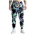 thumbnail image 1 of HUANBAI Costumes des Années 80 pour Hommes Pantalons de Jogging Pantalons Décontractés Pantalons de Course avec Cordon Tenue des Années 90 pour Hommes, 1 of 5