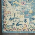 thumbnail image 2 of Nourison Passion Ivory/Light Blue 2'2" x 10' Area Rug, Transitional, Boho, Bed Room, Living Room, Dining Room, Kitchen, , Easy Cleaning, Non Shedding (10' Runner), 2 of 7