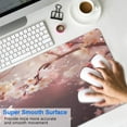 thumbnail image 3 of Floral Computer Mouse Mat,Japanese Cherry Blossom Sakura Tree Branch Soft Pastel Watercolor Mouse Pad with Rectangle Non-Slip Rubber Mousepad Large, Office Mouse Pad for Women Men Kid 31.5x11.8in, 3 of 7