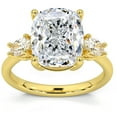 thumbnail image 4 of Pompeii Certified 6Ct Cushion Cut 3-Stone Diamond Engagement Ring 14k Gold Lab Grown, 4 of 8
